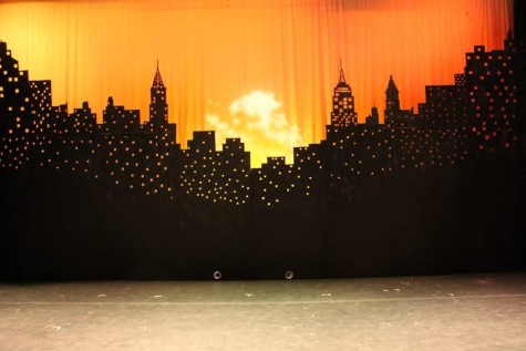 The backdrop of the musical. 